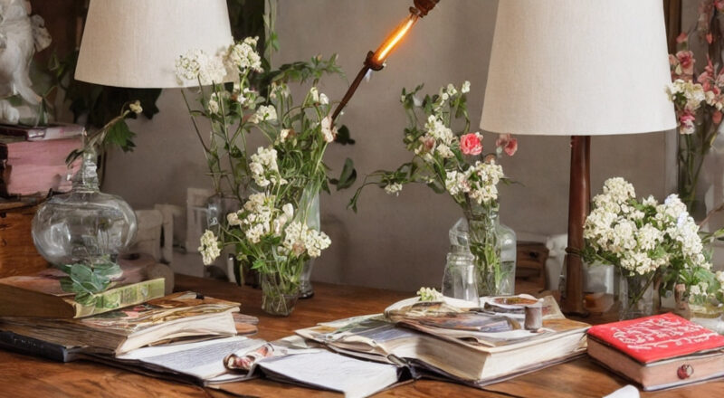 Få et hyggeligt og varmt lys med en vintage lampebord